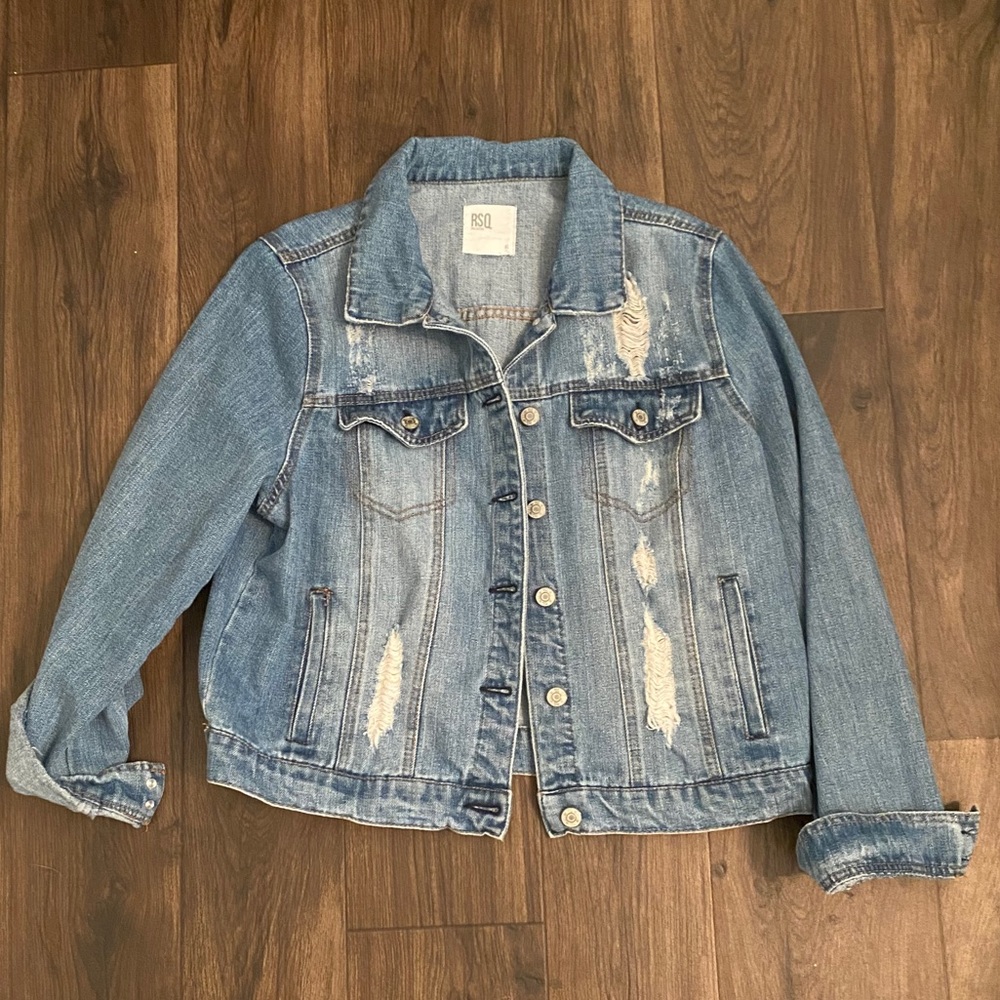 Distressed Denim Jacket